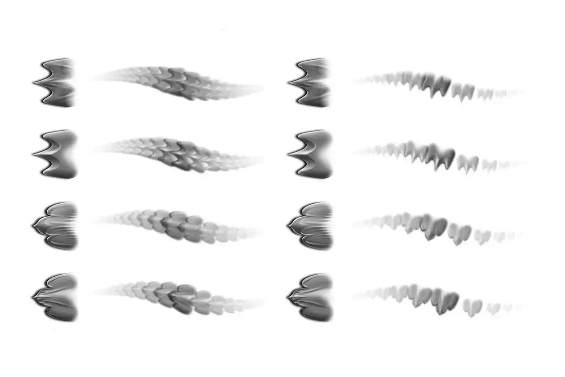 Dragon Scale Brushes 3 dragon scale brushes (3) 62765