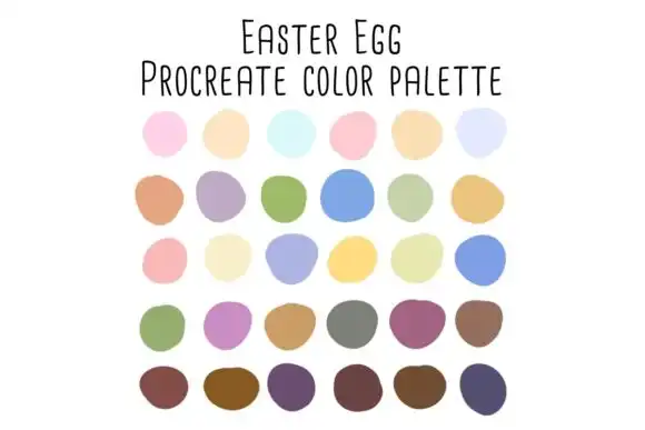Easter Egg Procreate Color Palette