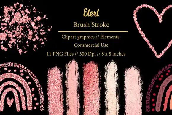Elerl Brush Stroke Clipart Element