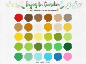 enjoy in garden procreate color palette graphics 5976440 1 1 580x387 52295