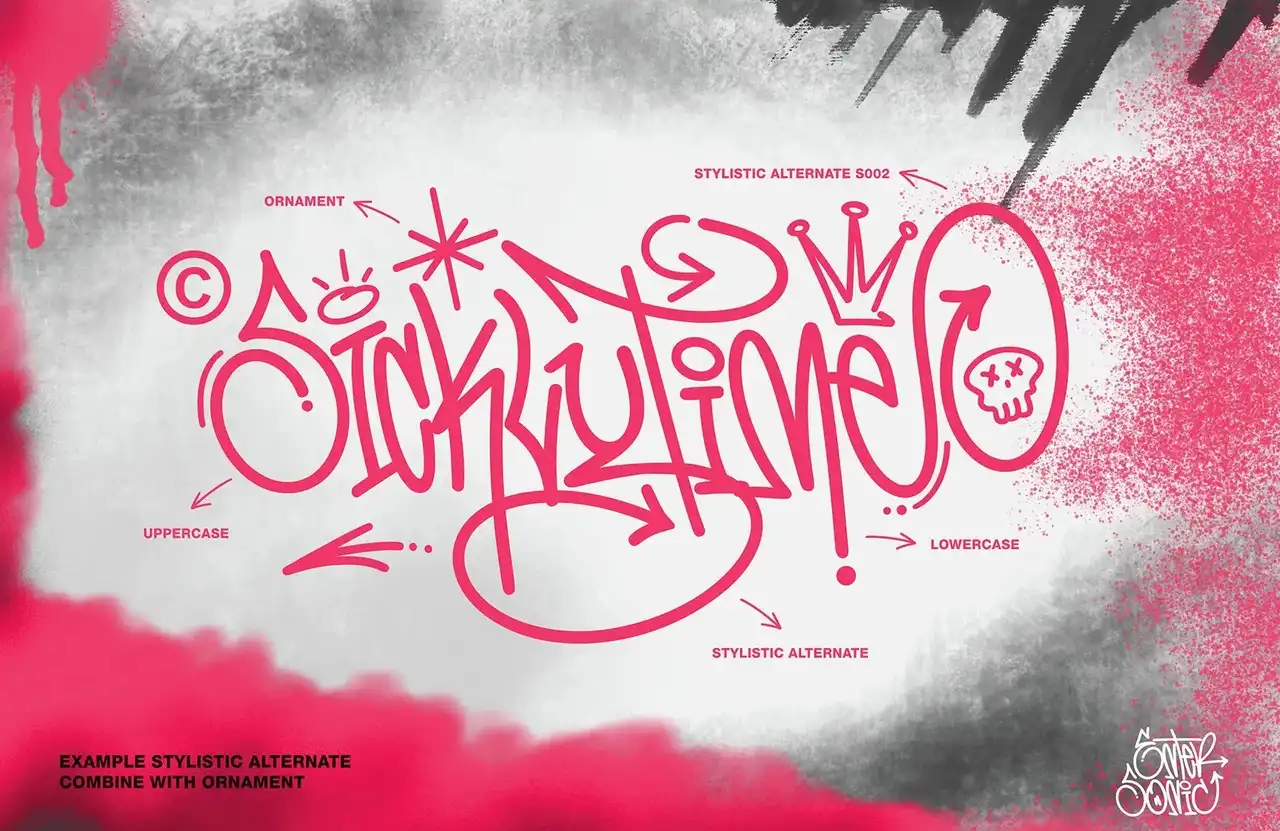 Enter Sonic Graffiti Font 4 enter sonic graffiti font (5) 50874