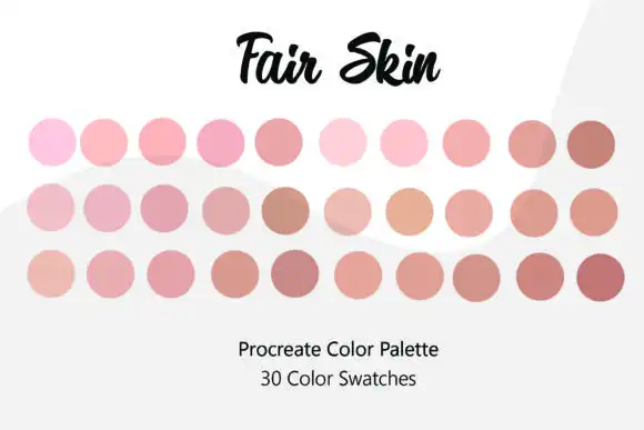 Fair Skin Procreate Color Palette