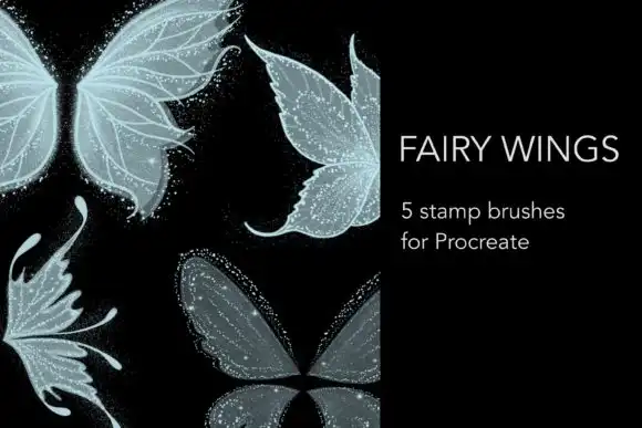 Fairy Wings Stamp Brushes for Procreate