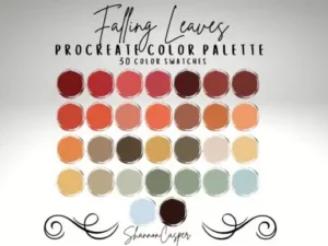 fall autumn color palette for procreate graphics 7972611 1 1 580x387 52382