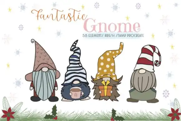 Fantastic Gnome 58 Brush Stamp Procreate