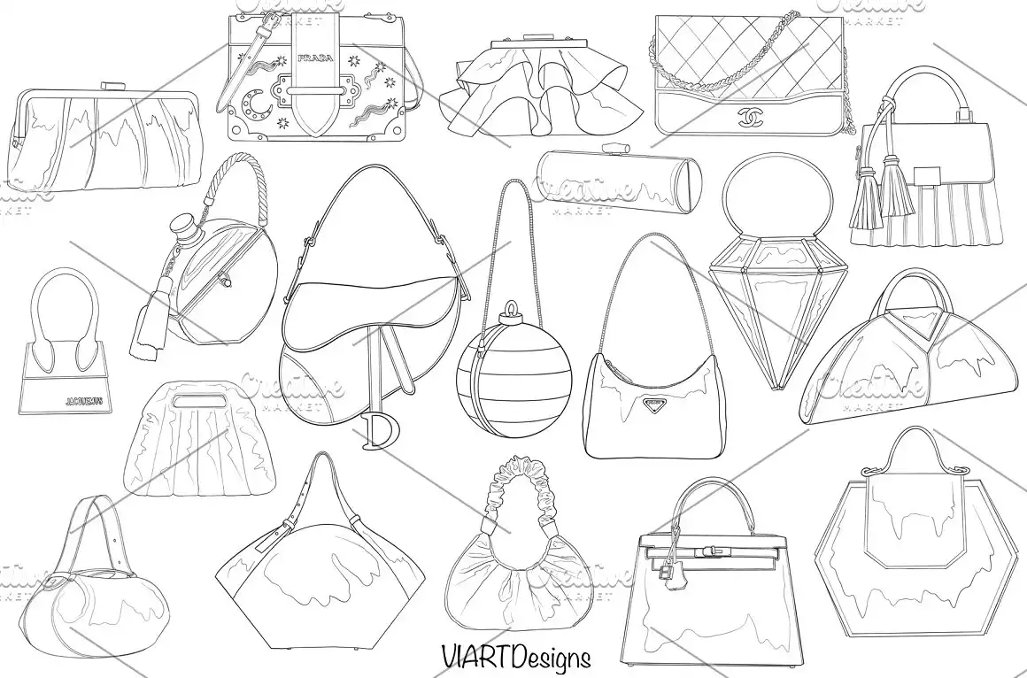 Fashion bags&purses stamps Procreate 3 fashion bags&purses stamps procreate img 2132 (3) 60774