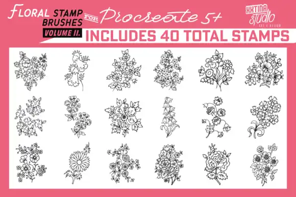 Floral Stamp Brushes Volume II 3 floral stamp brushes volume ii graphics 27569967 3 580x387 62057