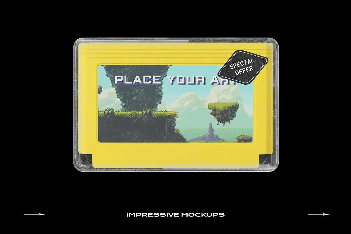 Game Cartridge Mockup Bundle Retro 23 game cartridge mockup bundle retro (20) 48697