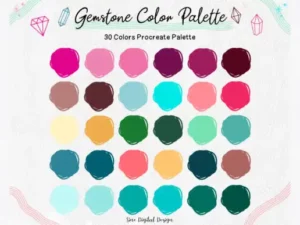 gemstone procreate color palette graphics 5999936 1 1 580x387 52422