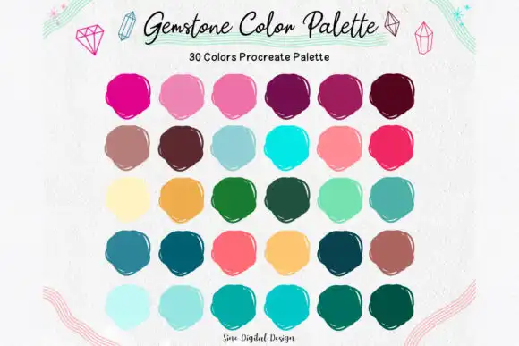 Gemstone Procreate Color Palette