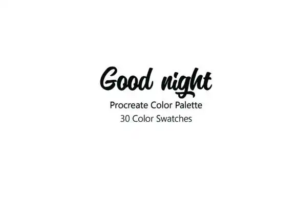 Good Night Procreate Color Palette 3 good night procreate color palette 1 47442