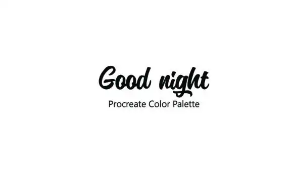 Good Night Procreate Color Palette 4 good night procreate color palette 2 47349