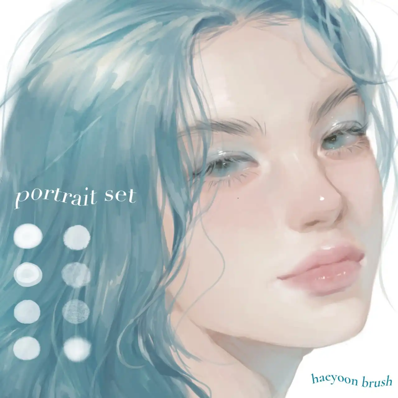 HAEYOON Portrait brush set (8) for Procreate
