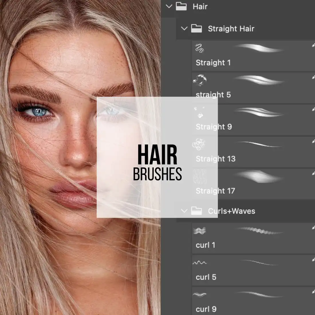 Hair Photoshop Brushes