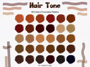 hair tone procreate color palette graphics 5999700 1 1 580x387 52450