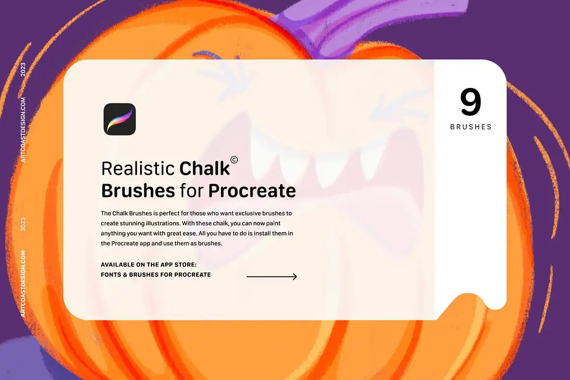 Halloween Stamps & Chalk Brushes U3VQ634 8 halloween stamps & chalk brushes u3vq634 (13) 53470