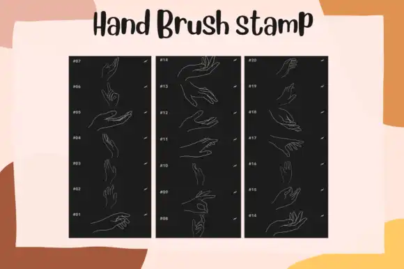 Hand Figure Brush Stamp Procreate 4 hand figure brush stamp procreate graphics 26551432 2 580x386 50239