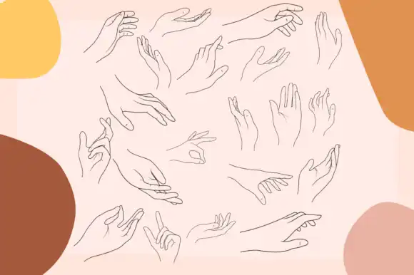 Hand Figure Brush Stamp Procreate 3 hand figure brush stamp procreate graphics 26551432 3 580x386 50255