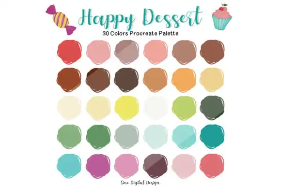 Happy Dessert Color Palette Procreate