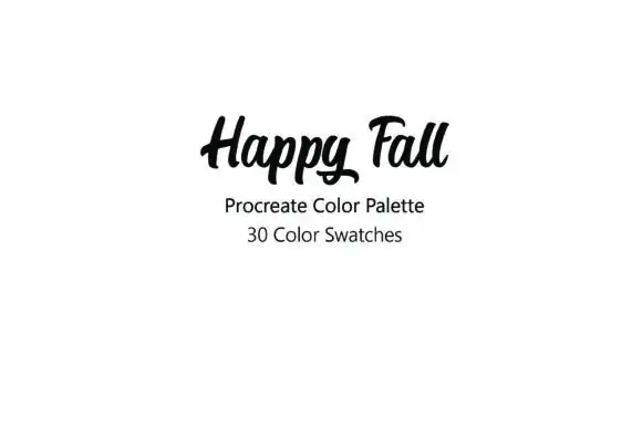 Happy Fall Procreate Color Palette 4 happy fall procreate color palette 1 47454
