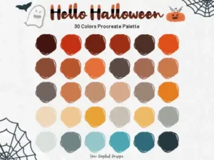 hello halloween procreate color palette graphics 5999481 1 1 580x387 52552