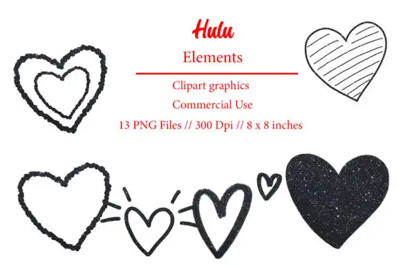 Hulu Brush Stroke Element Clipart