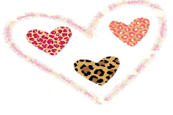 Leopard Love Heart Brush Stroke Clipart 6 leopard love heart brush stroke clipart 3 48148
