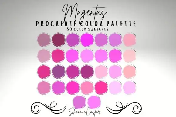 Magenta Procreate Color Palette
