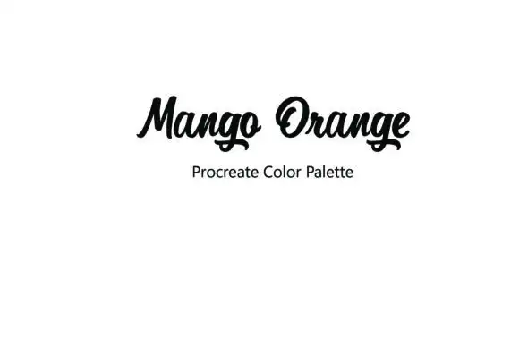 Mango Orange Procreate Color Palette 3 mango orange procreate color palette 2 47452
