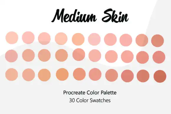 Medium Skin Procreate Color Palette