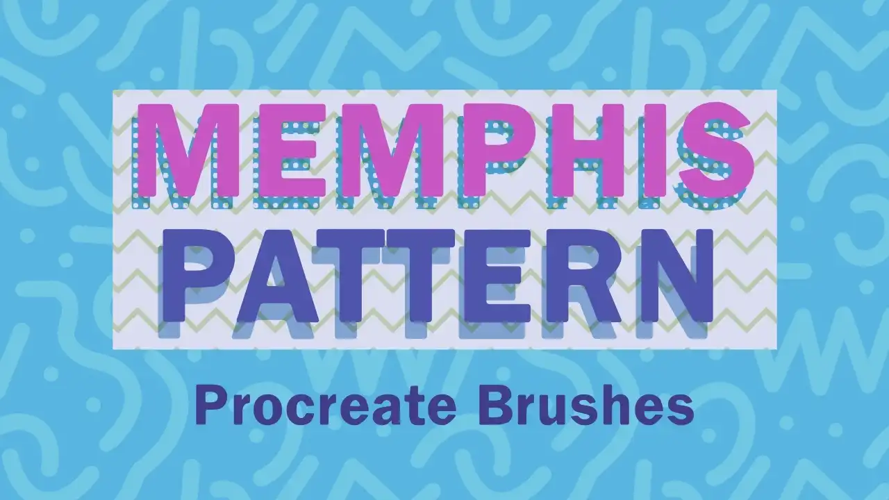 Procreate Seamless Memphis Pattern Brushes