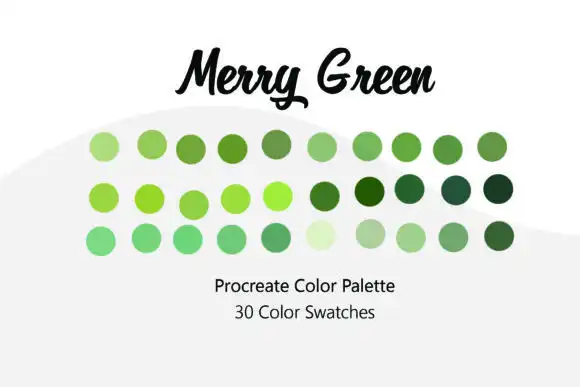 Merry Green Procreate Color Palette