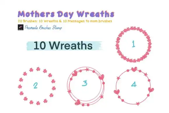 MOTHERS DAY WREATHS Procreate Brushes St 19 mothers day wreaths procreate brushes st 6 56891