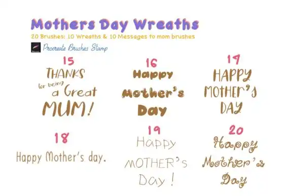 MOTHERS DAY WREATHS Procreate Brushes St 13 mothers day wreaths procreate brushes st 9 57022