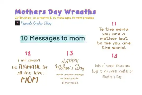 MOTHERS DAY WREATHS Procreate Brushes St 16 mothers day wreaths procreate brushes st graphics 9452145 9 580x387 56994