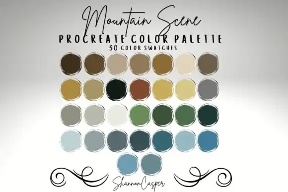 Mountain Scenic Procreate Color Palette