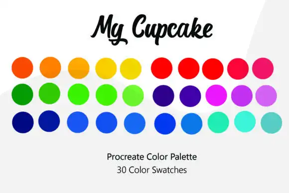 My Cupcake Procreate Color Palette