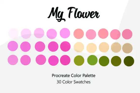 My Flower Procreate Color Palette