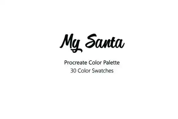 My Santa Procreate Color Palette 3 my santa procreate color palette 1 47416