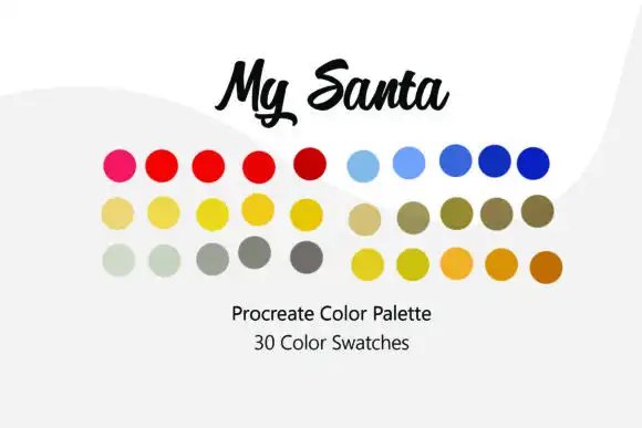 My Santa Procreate Color Palette