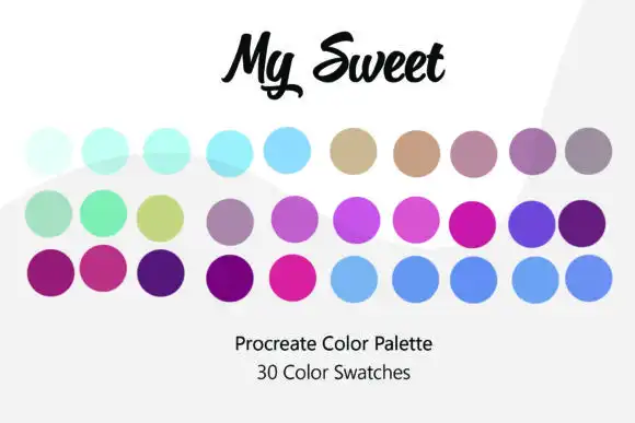 My Sweet Procreate Color Palette