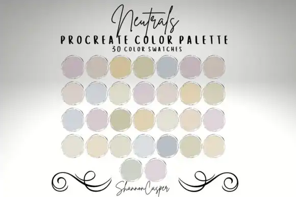 Neutral Color Palette for Procreate