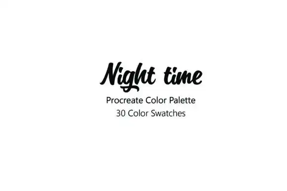 Night Time Procreate Color Palette 3 night time procreate color palette 1 47424