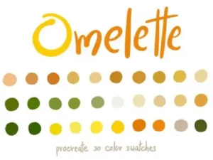 omelette procreate color palettes graphics 6488051 1 1 580x387 61469