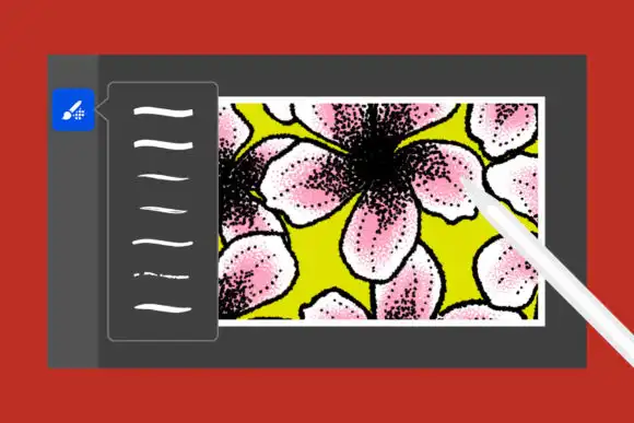 On Point Stippling Photoshop Brushes 2 on point photoshop brushes graphics 22398389 2 580x387 56835