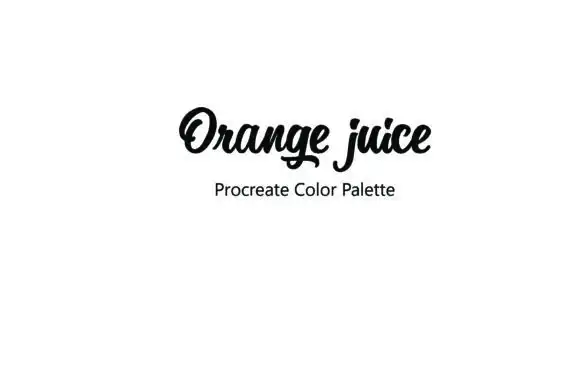 Orange Juice Procreate Color Palette 4 orange juice procreate color palette 2 47380