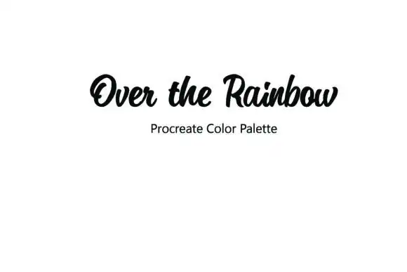 Over the Rainbow Procreate Color Palette 4 over the rainbow procreate color palette 2 47480