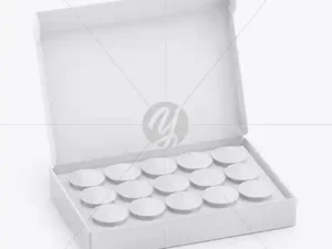 paper box w coffee capsules mockup 59997