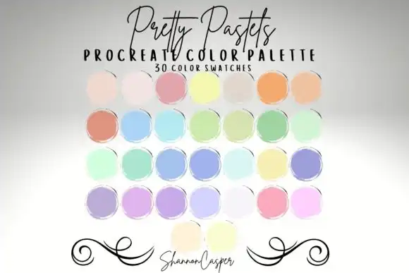 Pastel Color Palette for Procreate