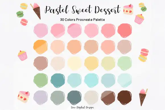 Pastel Sweet Dessert Color Palette